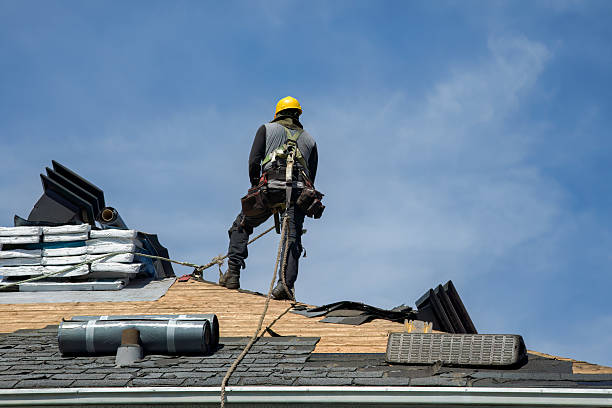Professional Roofing technician working in Peace Dale, RI